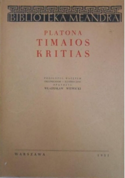 Platona Timaios Kritias