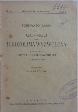 Jerozolima wyzwolona, 1920 r.