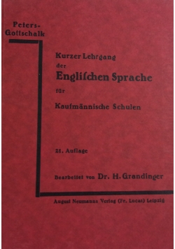 Kurzer Lehrgang der Englischen Sprache, 1943 r.