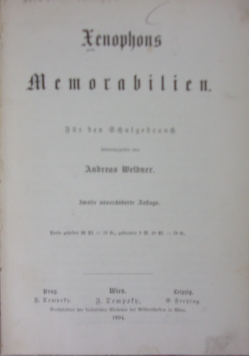 Xenophons Memorabilien, 1894 r.
