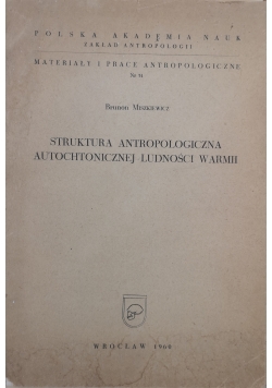 Struktura antropologiczna autochtonicznej ludności Warmii