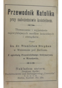 Przewodnik katolika przy nabożeństwie kościelnym, ok. 1950r.