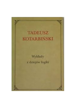 Wykłady z dziejów logiki