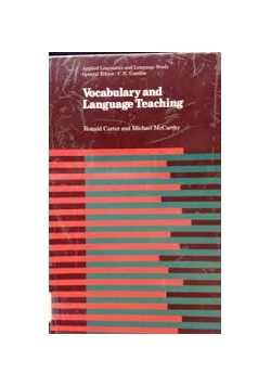 Vocabulary and Language Teaching