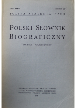 Polski słownik biograficzny Tom XXIV Zeszyt 103