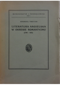 Literatura angielska w okresie romantyzmu, 1928 r.