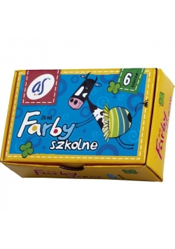Farby Szkolne 6 kolorów 20ml AS