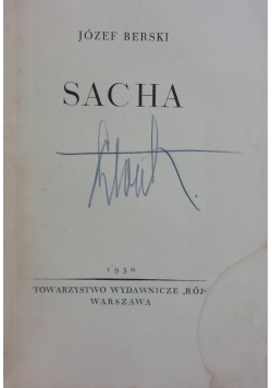 Sacha, 1930 r.
