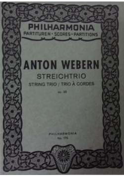 Anton Webern. Streichtrio