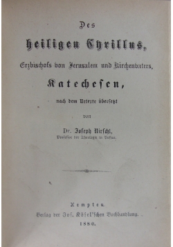 Des Heiligen Enrilus,1880r.