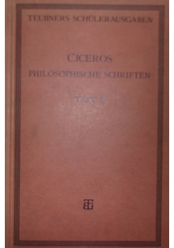 Philosphische Schriften, 1933 r.