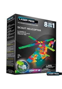 Klocki laser pegs 8 w 1 Scout Helicopter
