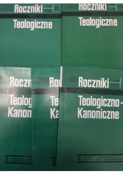 Rocxzniki Teologiczne/ Roczniki Teologiczno-Kanoniczne,  5 książek