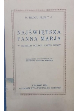 Najświętsza Panna Marja, 1934r.