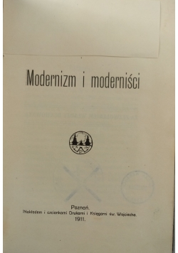 Modernizm i moderniści, 1911 r.