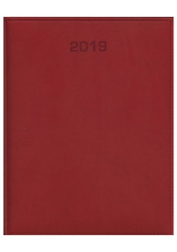 Kalendarz 2019 A4 tygodniowy Vivella czerwony