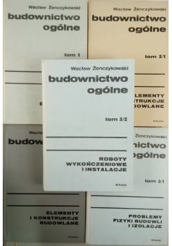 Budownictwo ogólne, zestaw 5 książek
