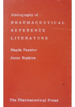 Bibliography of Pharmaceutical Reference Literature