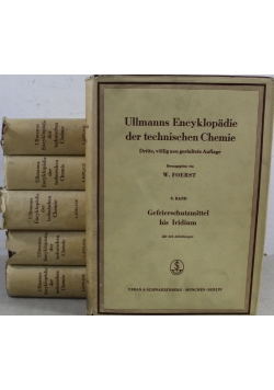 Ullmanns Encyklopadie der technischen Chemie 6 tomów