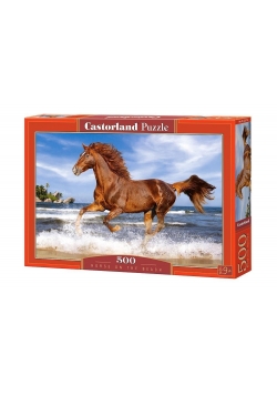 Puzzle 500 Koń na plaży CASTOR