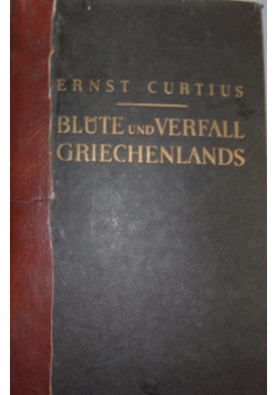 Blute und Verfall Griechenlands, 1936 r.