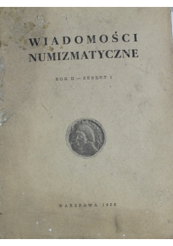 Wiadomości numimatyczne