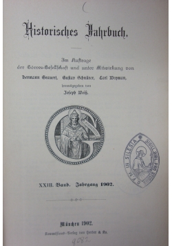 Historisches Jahrbuch, 1902 r.
