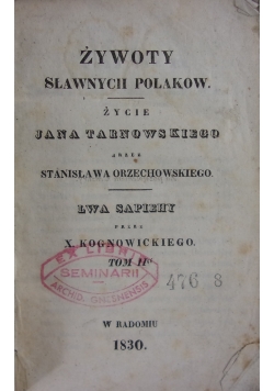 Żywoty sławnych polaków. Tom II, 1830 r.