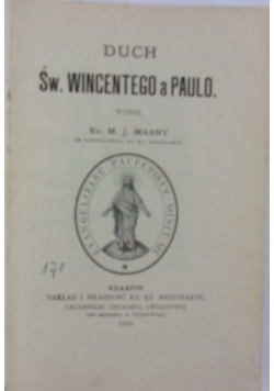 Duch Św.Wincentego a Paulo, 1906 r.
