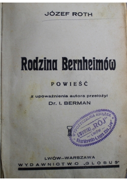 Rodzina Bernheimów 1933 r.