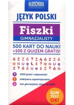 Fiszki gimnazjalisty. Język polski