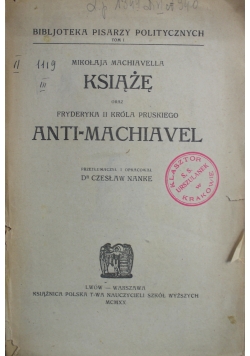 Książę Anti-Machiavel 1920 r.