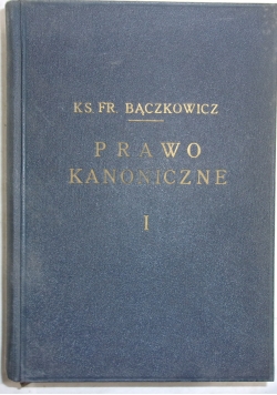 Prawo kanoniczne I