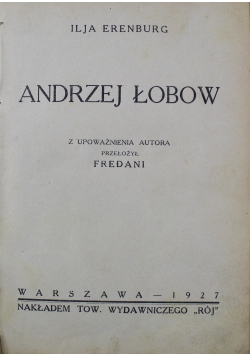 Andrzej Łobow 1927 r.