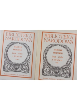 Eseje i studia o literaturze, tom I i II