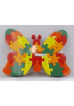 Puzzle drewniane motyl