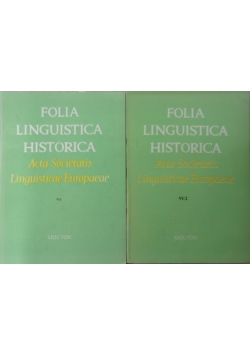 Folia linguistica Acta Societatis Linguisticae Europaeae. Zestaw 2 książek