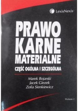 Prawo karne materialne część ogólna i szczególna