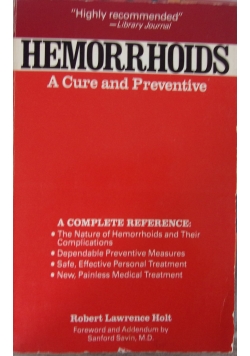 Hemorrhoids. A cure and Preventive