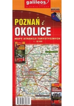 Mapa atrakcji tur. - Poznań i okolice pół.1:50 000