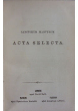 Sanctorum Patrum Opustula Selecta XIII. 1870 r.