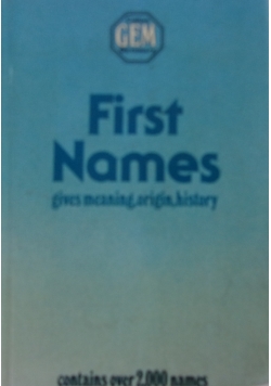First Names