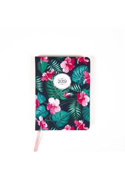 Kalendarz B6 tygodniowy DI3 2019 Hibiskus