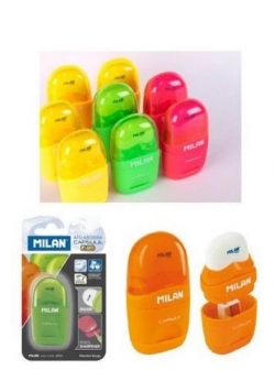 Gumko-temperówka Capsula Fluo blister MILAN