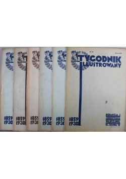 Tygodnik Ilustrowany 6 zeszytów 1930 r.