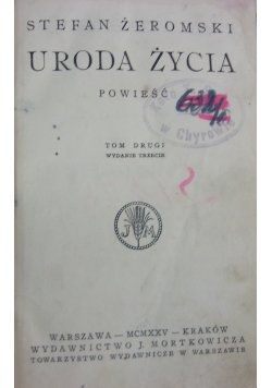 Uroda życia. Tom II, 1925 r.