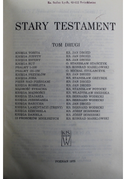 Stary Testament Tom 2
