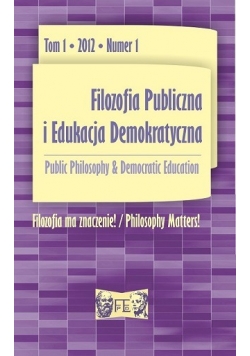 Filozofia publiczna i edukacja demokratyczna