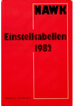 Einstelltabellen