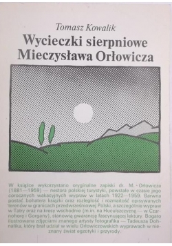 Wycieczki sierpniowe Mieczysława Orłowicza